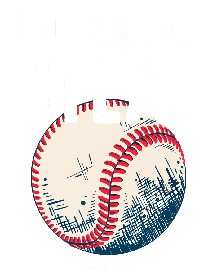 Thou Shall Not Steal Baseball Tie-Dye Long Sleeve Shirt