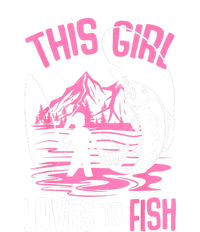 This Girl Loves To Fish Cool Fishing Girl Gifts Premium Hoodie