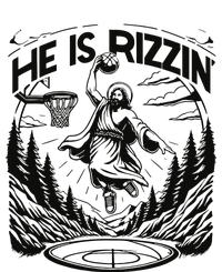 He Is Rizzin Funny Basketball Christian Religious Gift T-Shirt