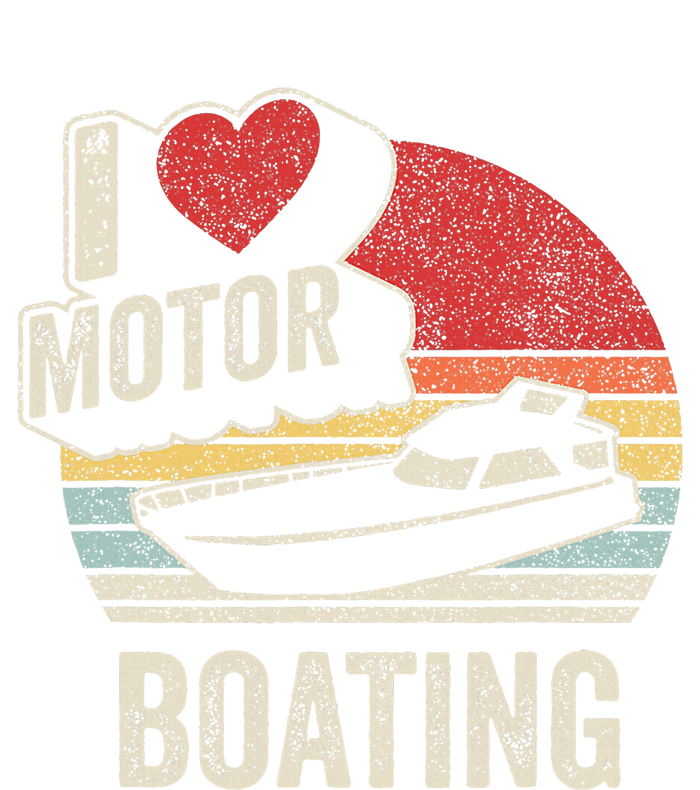 Vintage Retro I Love Motor Boating Funny Boater Women's Fleece Hoodie