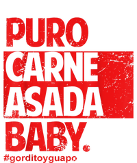 Puro Carne Asada #Gorditoyguapo Womens Cotton Relaxed Long Sleeve T-Shirt