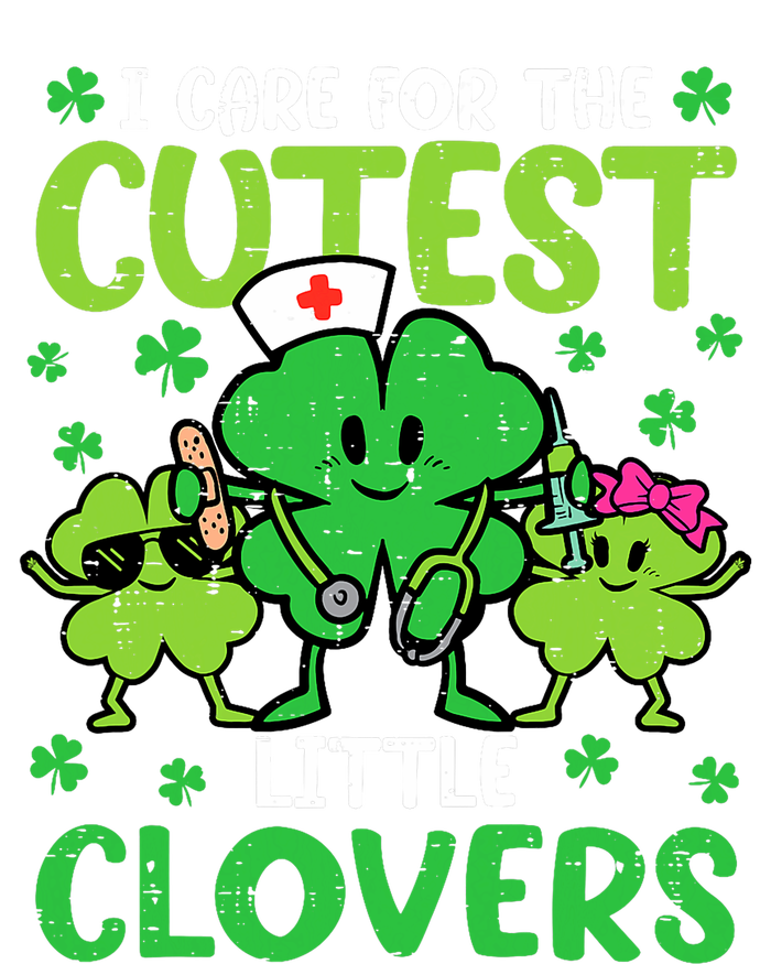 I Care For The Cutest Little Clovers St Patricks Day Nurse Baby Long Sleeve Bodysuit