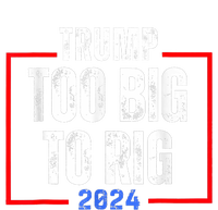 Too Big To Rig 2024 Elections Trump Saying Trump 2024 Yupoong Adult 5-Panel Trucker Hat