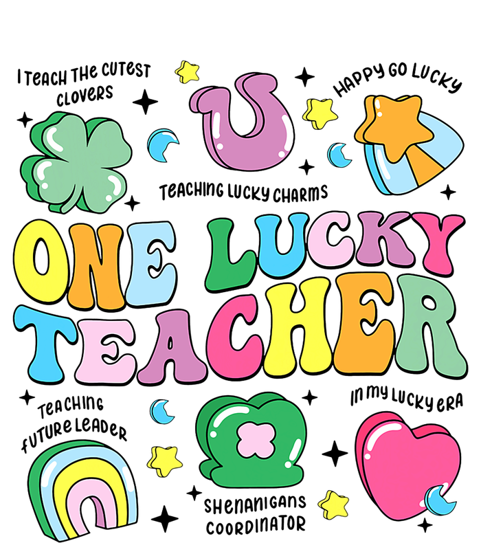 One Lucky Teacher Retro Teacher St PatrickS Day Teaching Poster