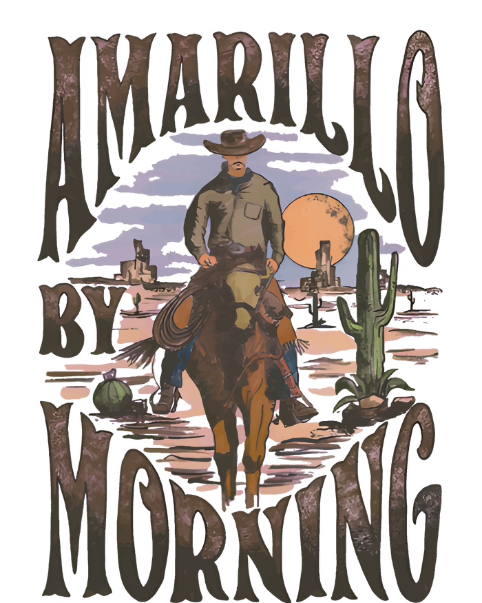 Amarillo By Morning Cowgirl Western Wild West Premium Hoodie