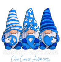 Colon Cancer Awareness Month Blue Ribbon Gnomies Support Drawstring Bag