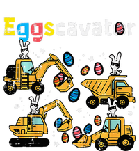 Eggscavator Easter Egg Hunt Construction Trucks Women's Long Sleeve Flannel Pajama Set 