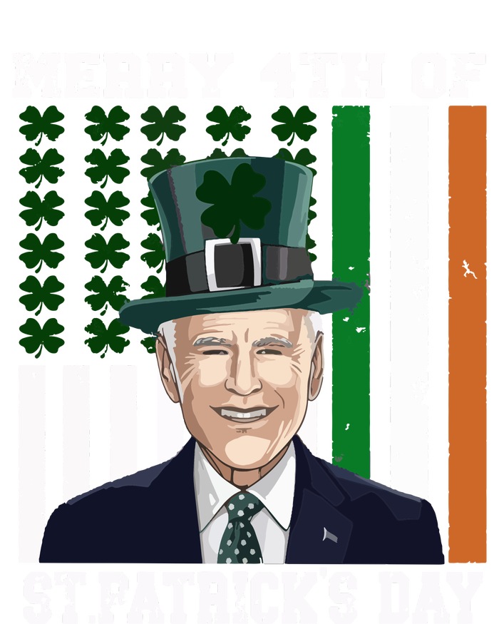 Merry 4th Of Stpatricks Day Joe Biden St Patricks Day Sustainable Beanie