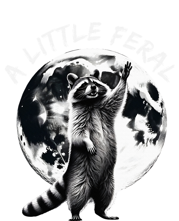 A Little Feral Racoons Howling At The Moon Racoons Meme Women's T-Shirt