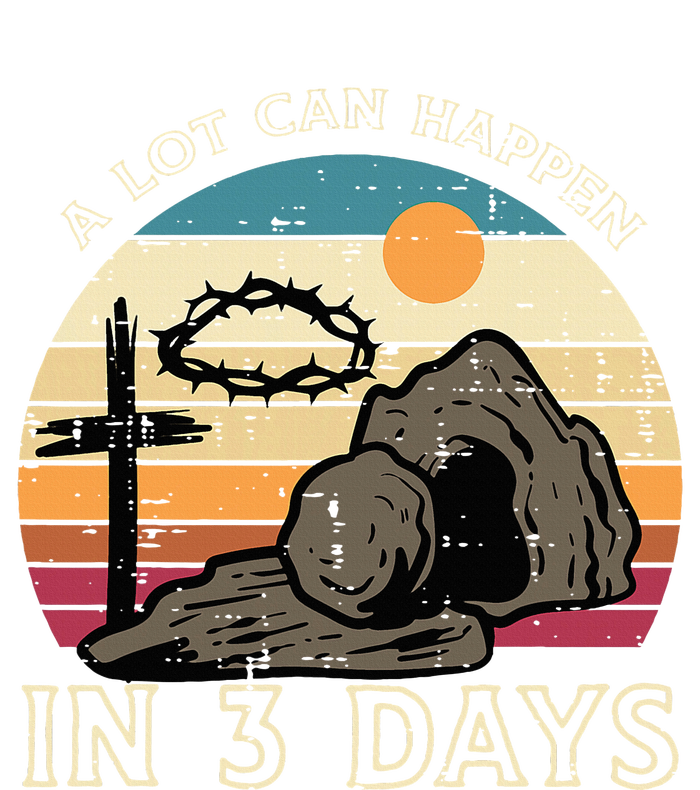 A Lot Can Happen In 3 Days Easter Religious V-Neck T-Shirt