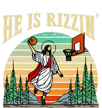 He Is Rizzin Funny Basketball Easter Christian Religious Tie-Dye T-Shirt