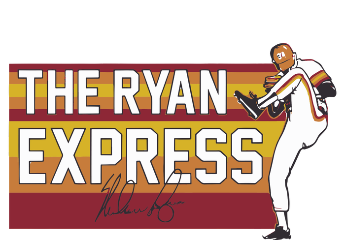 Nolan Ryan The Ryan Express Houston Cropped Pullover Crew