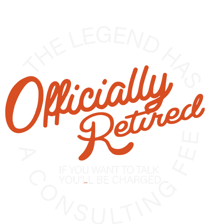 The Legend Officially Retired Womens CVC Long Sleeve Shirt