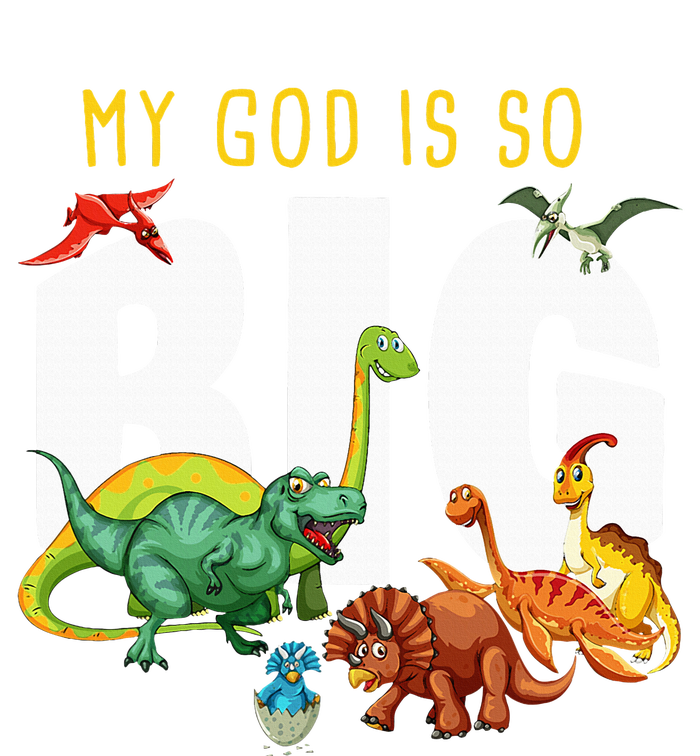 My God Is So Big Christian Faith Dinosaur Tank Top