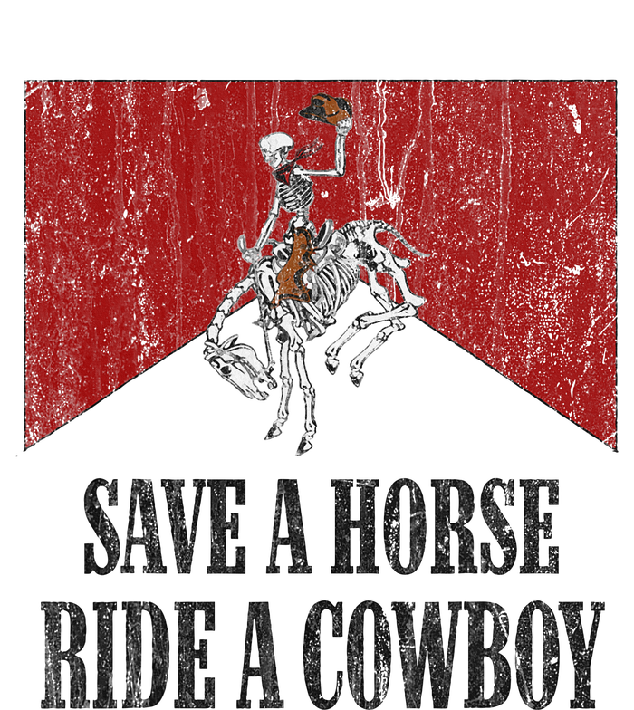 Save A Horse Ride A Cowboy Skeleton Western Country Women's Perfect Tri Tunic Long Sleeve Shirt