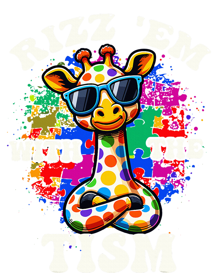 Autism Funny Rizz Em With The Tism Meme Autistic Giraffe Metallic Star Ornament