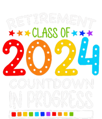 Retirement Class Of 2024 Teacher Countdown Tie-Dye Long Sleeve Shirt