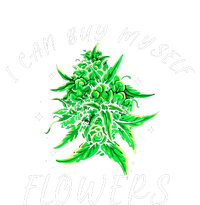 I Can Buy Myself Flowers Weed Funny 420 Day Cannabis V-Neck T-Shirt