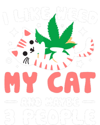 I Like Weed My Cat Maybe 3 People 420 Cannabis Stoner Gift USA-Made Doggie Bandana