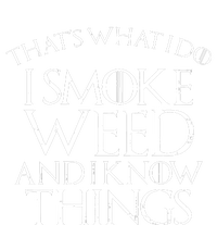 I Smoke Weed And I Know Things Funny 420 Pot Stoner Gift Bella+Canvas Jersey Crop Tee