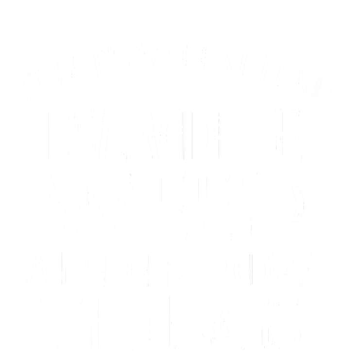 I Smoke Weed And I Know Things Funny 420 Pot Stoner Gift Bella+Canvas Jersey Crop Tee