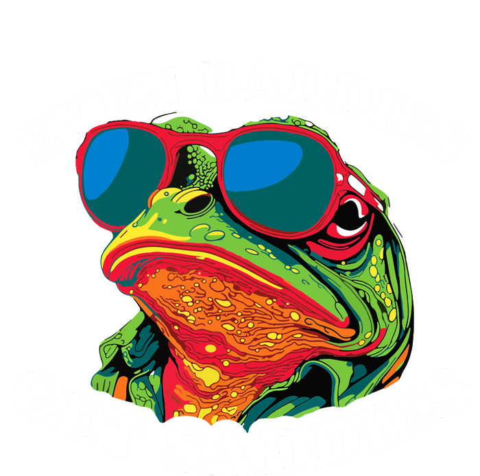 Funny Even Baddies Get Saddies Frog T-Shirt