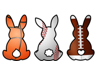 Easter Bunny Football Basketball Baseball Sports Fan T-Shirt