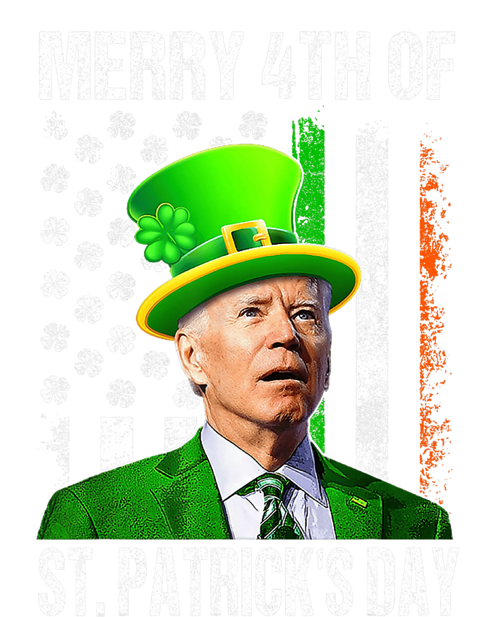 Merry 4th Of St PatrickS Day Funny Joe Biden Leprechaun Hat Bumper Sticker