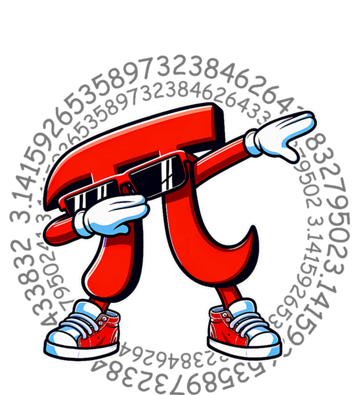 Funny Pi Symbol Dabbing Pi Day Pi Math Performance Fleece Hoodie