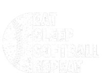 Eat Sleep Softball Repeat Teens Girl Women Tie-Dye T-Shirt