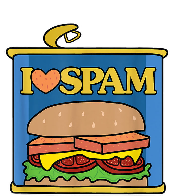 Funny I Heart Love Spam Canned Cooked Pork Food Lover Spam T-Shirt