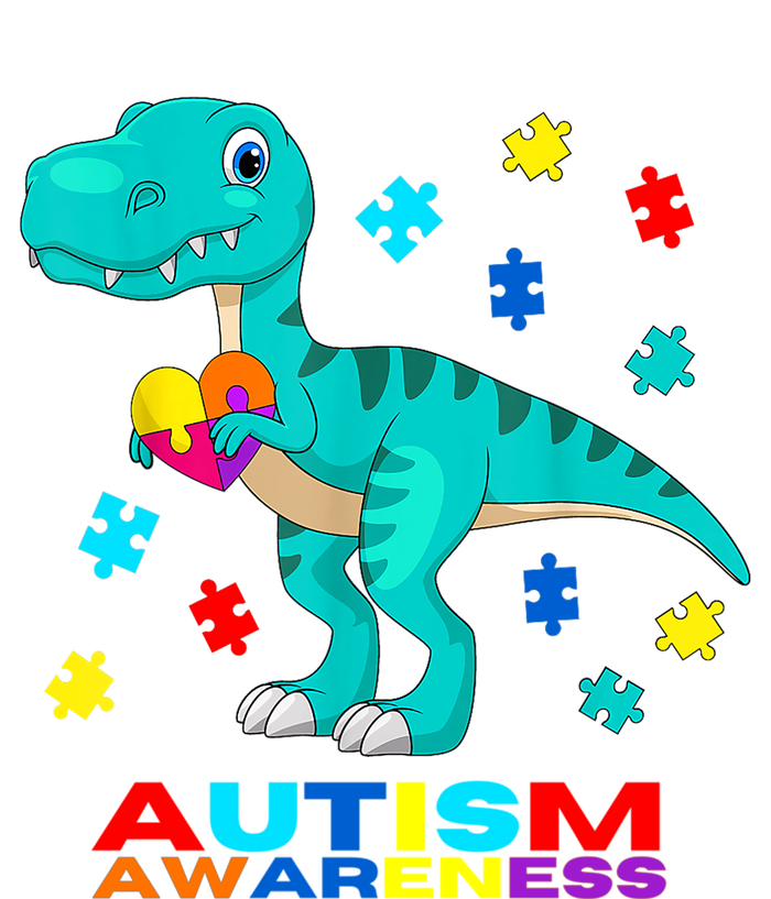 Autism Awareness Dinosaur Colorful Gift T-Shirt