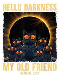 Hello Darkness My Old Friend Solar Eclipse April 08 2024 Ladies Long Sleeve Shirt