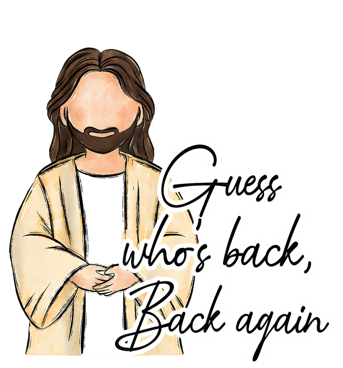 Guess Whos Back Easter Day Jesus Christian Faith Canvas