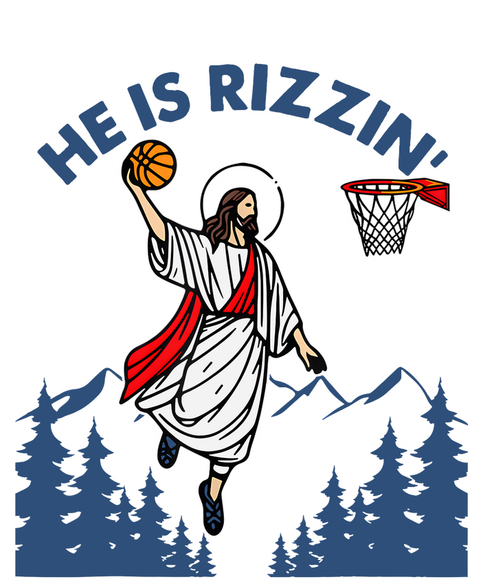 He Is Rizzin Jesus Basketball Easter Religious Mousepad