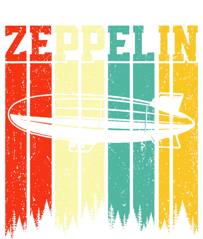 Retro Zeppelin 70s 80s Dirigible Airship Zepelin Zepplin T-Shirt