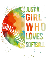 Girl Who Love Softball T Catcher Cute Women Gift PosiCharge RacerMesh Polo