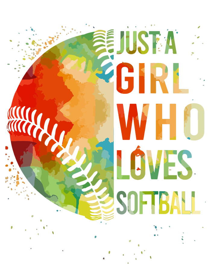 Girl Who Love Softball T Catcher Cute Women Gift PosiCharge RacerMesh Polo