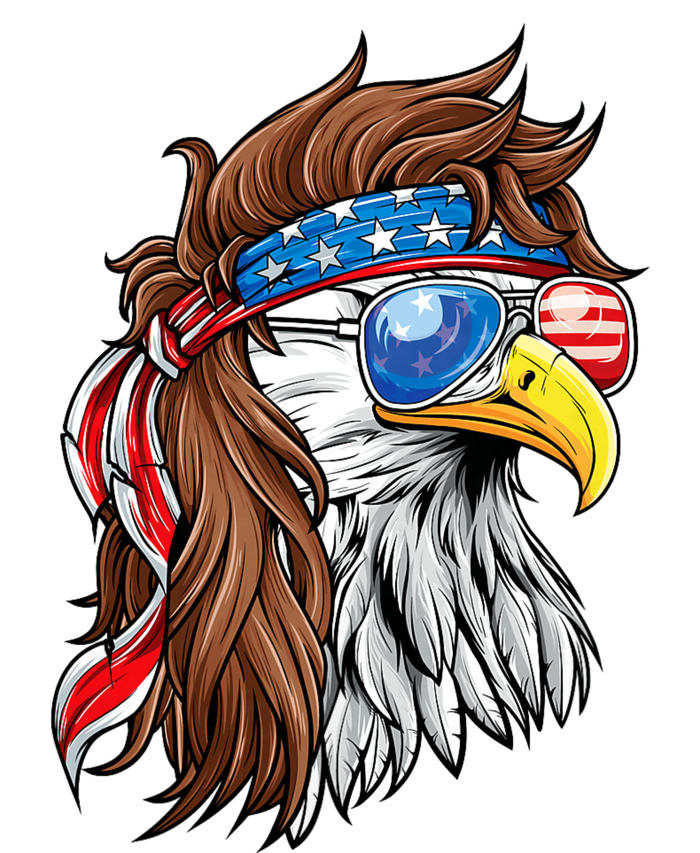 Patriotic Bald Eagle Mullet Usa American Flag 4th Of July T-Shirt