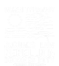 Tyranny Becomes Law Rebellion Becomes Duty Quote Long Sleeve Pajama Set