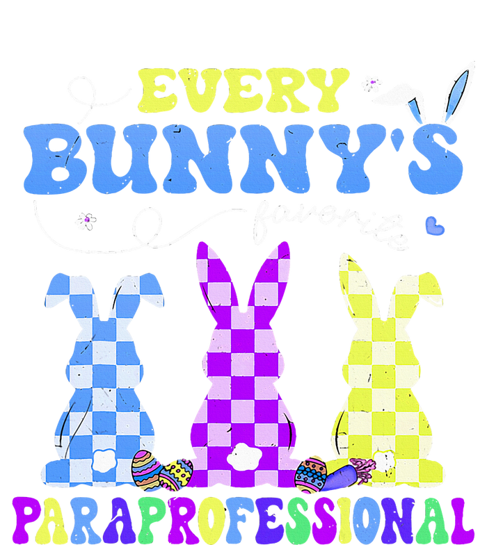 Every BunnyS Favorite Paraprofessional Groovy Easter Rabbit Tall T-Shirt