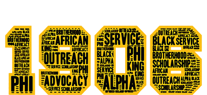 Alpha African Fraternity Hand Sign 1906 Words Bumper Sticker