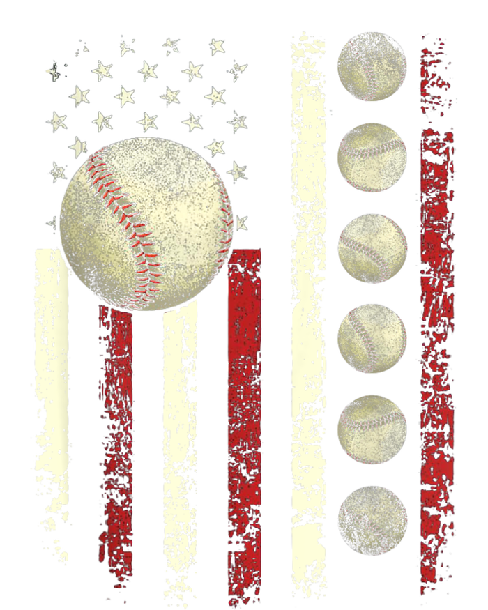 Vintage Baseball American Flag T-Shirt