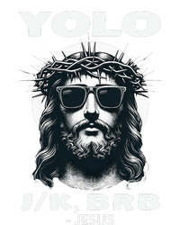 Funny Easter Gifts Christian Resurrection Yolo Jk Brb Jesus V-Neck T-Shirt