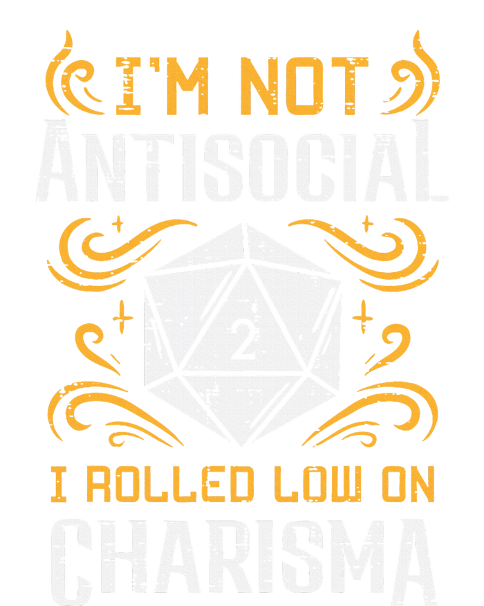 Not Anti Social Low Charisma Funny Rpg Gamer Women's T-Shirt