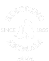 Rescuing Animals Since 1866 Striped Beanie with Solid Band