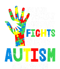 Autism Awareness Puzzle Hand No Fights Alone Family Gift T-Shirt