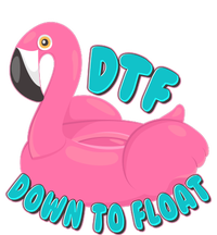 Dtf Down To Float Vacation Time Flamingo Floatie Women's V-Neck T-Shirt