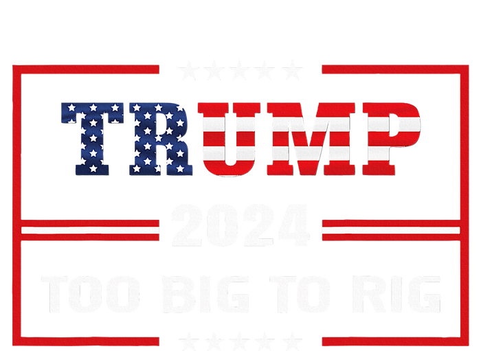 Too Big To Rig Saying Trump 2024 Funny Trump Women's Pullover Hoodie