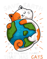 Save Earth ItS The Only Planet That Has Cats Earth Day Women's Fleece Hoodie